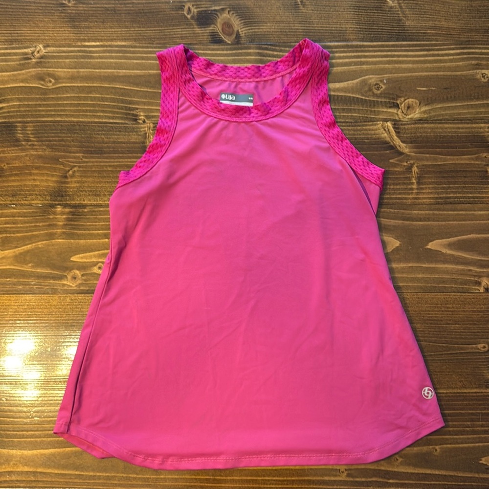 Lija Hot Pink Athletic Tank Top